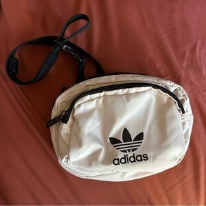 Adidas Fanny Pack in cream with black detail